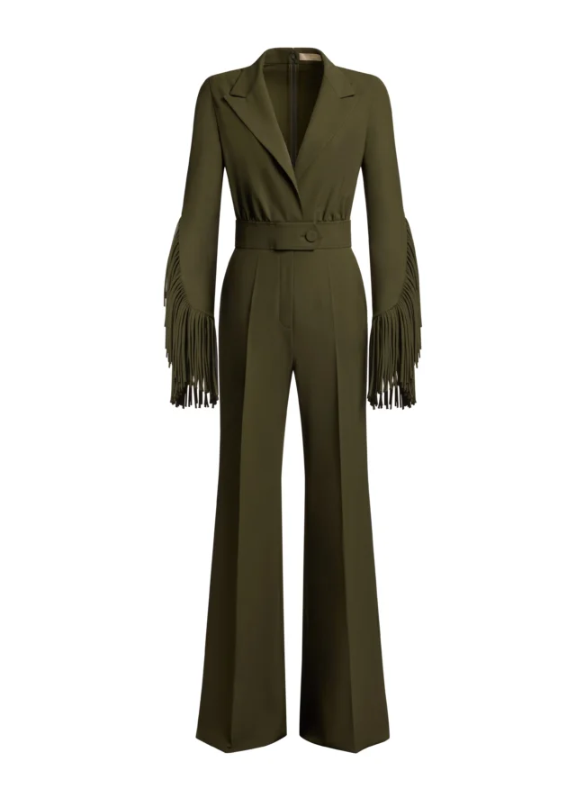 Dark Fringed Cady Jumpsuit - Image 4