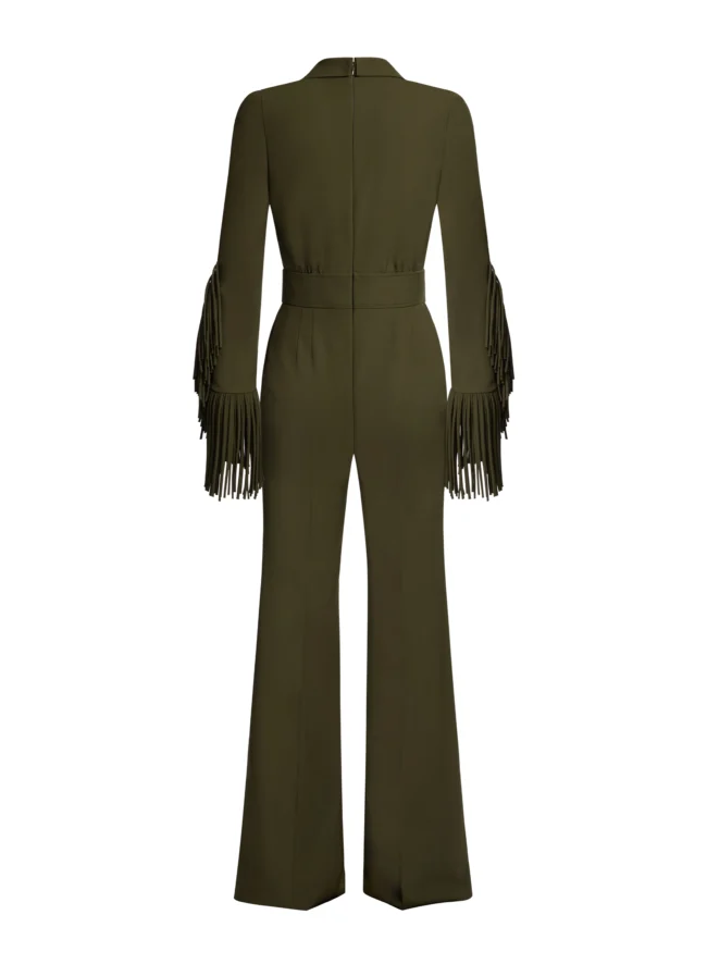 Dark Fringed Cady Jumpsuit - Image 3