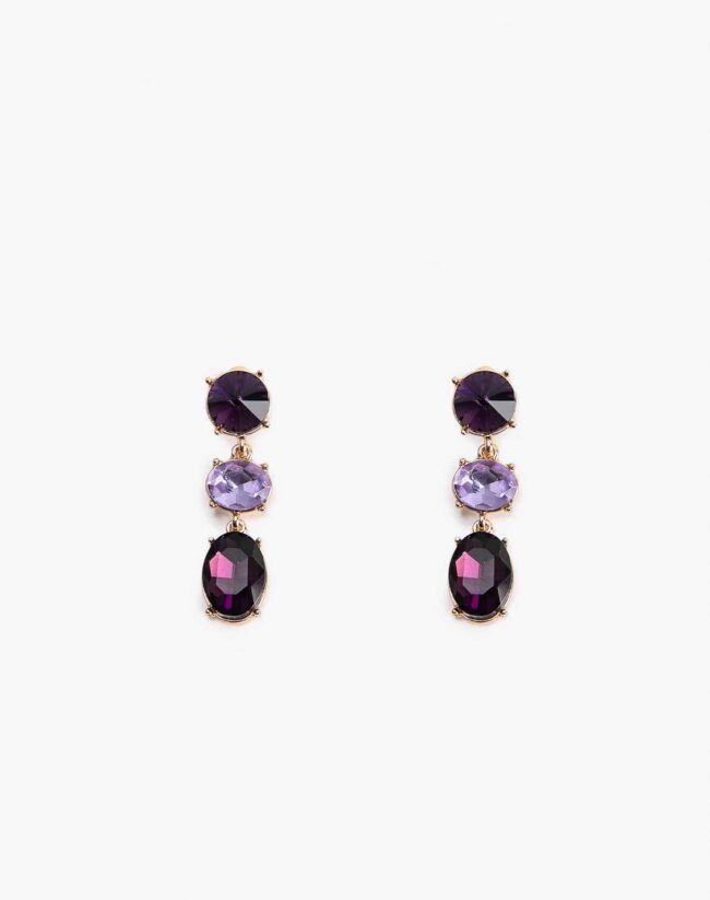 Colorful Oval Dangle Earrings - Image 2